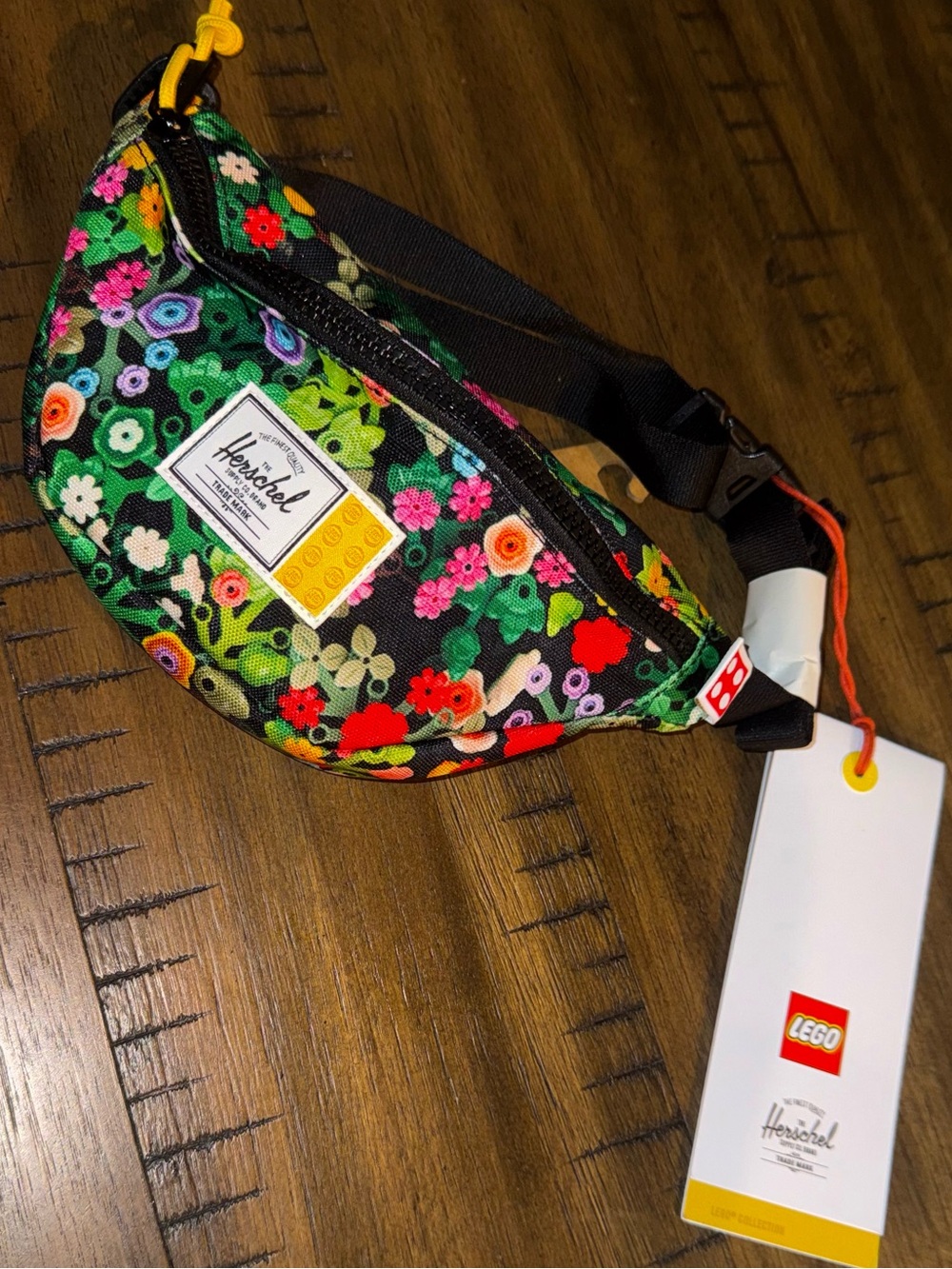 Herschel Supply Co. x LEGO floral waist/fanny pack.